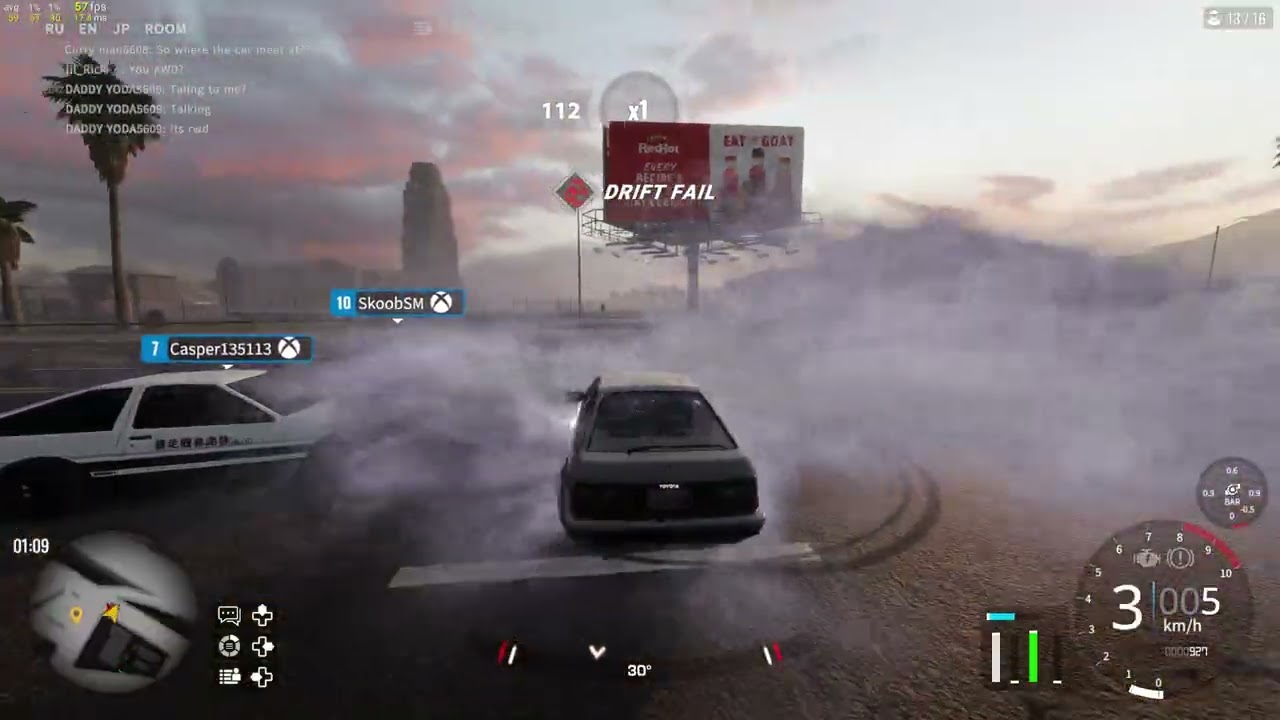 two Toyota A.E 86 tandem drifting Drift Racing Online