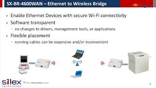 Silex SX-BR-4600WAN Ethernet to Wireless Bridge