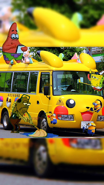 A Very Unique Pikachu Bus #bus #uniquebus #pikachu