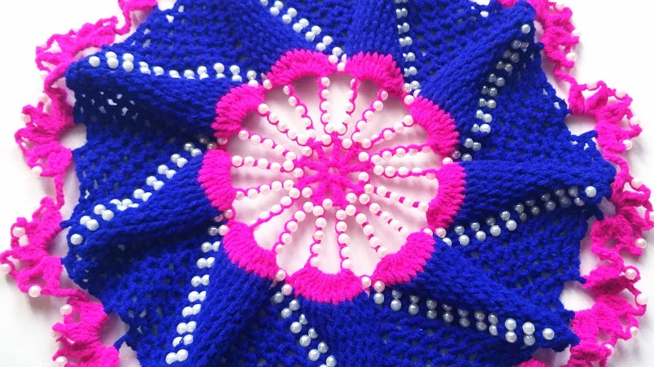 Moti thalposh, Thalposh design, woolen rumal,crochet pattern in hindi