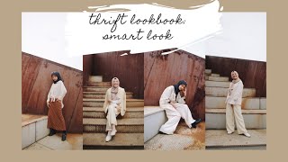 Thrift Lookbook 7 Vintage Smart Look For Hijab, All Item For Under 150K Hijab Outfit Lookbook