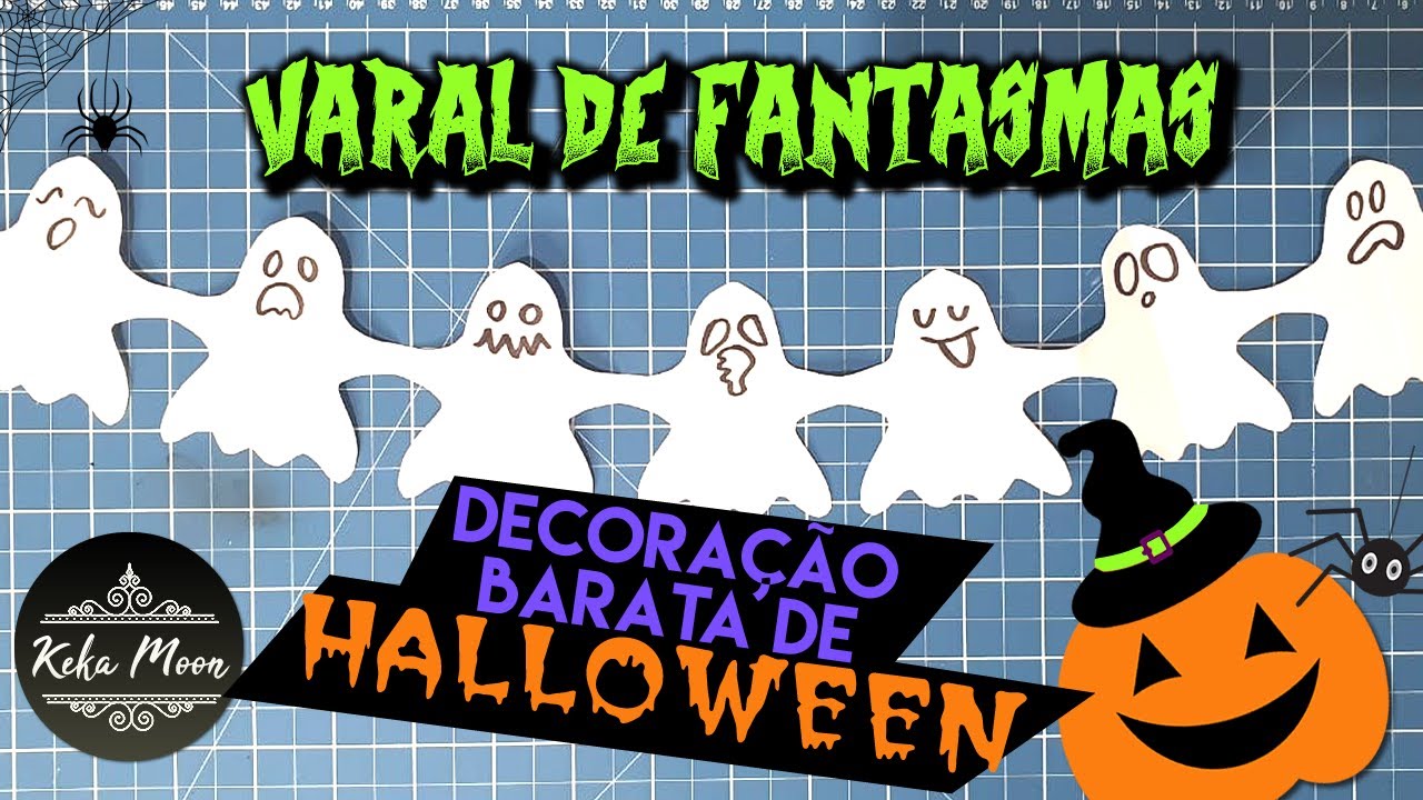 Decoração de Halloween - Simples com Papel
