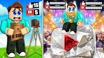 Getting Diamond Play Button In Roblox Youtube Simulator!!