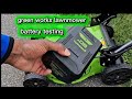 Green works lawnmower battery full charge, is it enough for small yard cut