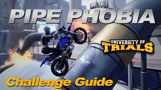 Trials Fusion - Pipe Phobia Challenge - Detailed Walkthrough