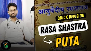 Concept, Definition & Types of Puta [Part 1] - Rasashastra (Quick Revision) | BAMS 2nd Year