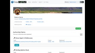 Using Ceramic SelfID for CopyrightLY's Creators Identities screenshot 3