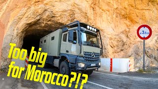 Scary Tight Tunnel  ► | Van Life Morocco  Grocery, Camping and more...