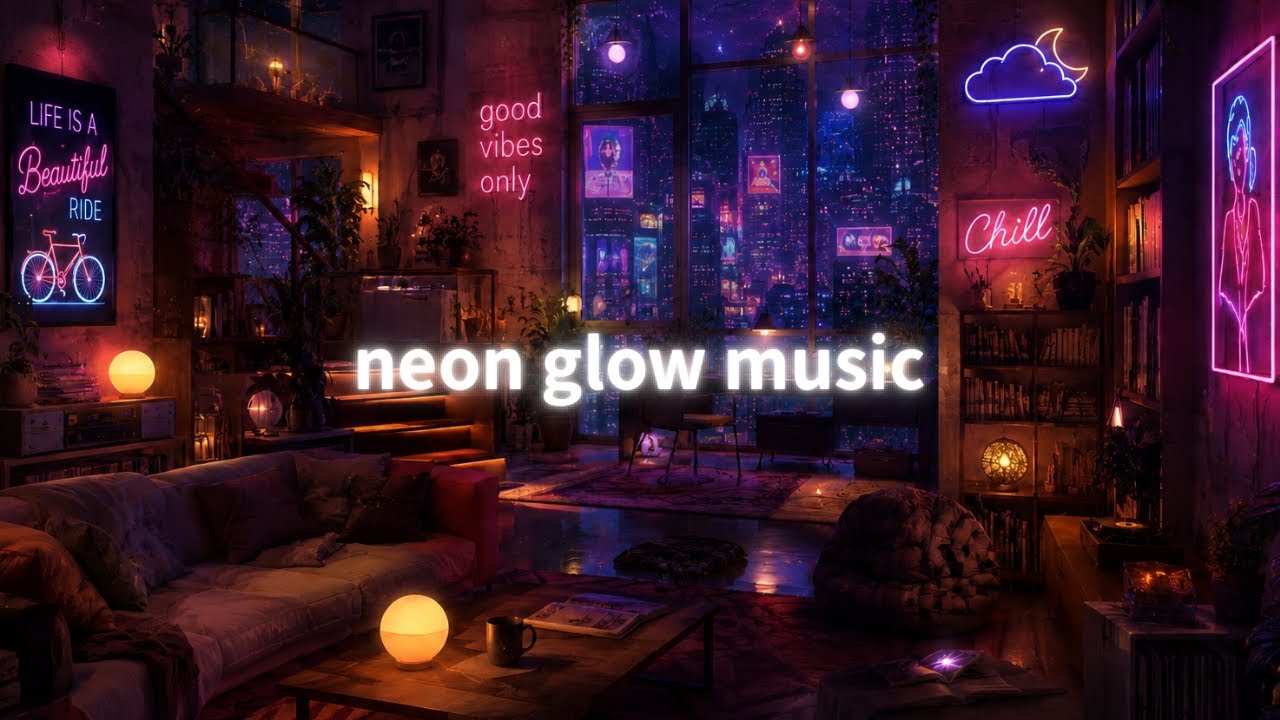 ネオンのお部屋🌙1人時間を楽しむ🎸高揚感のあるBGM🤍🎧 - YouTube