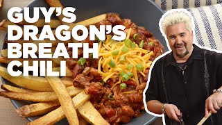 Guy Fieri's DRAGON'S Breath Chili with French FRIES | Guy's Big Bite | Food Network