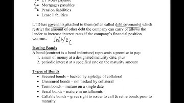 Long-Term Liabilities 1 - Intro to Bonds