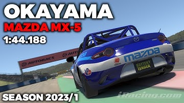 iRacing Okayama Full Course MX-5 - Guide Lap + Hot Lap + Setup + blap file - 1:44,188