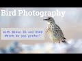 Bird Photography with the Nikon Z6 and D500 - Which do you prefer?