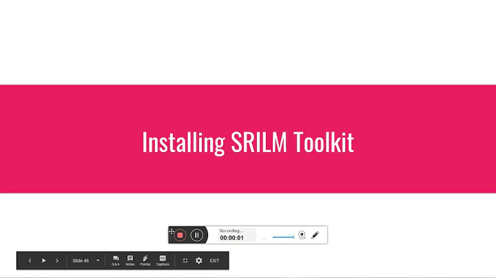 Installing SRILM toolkit