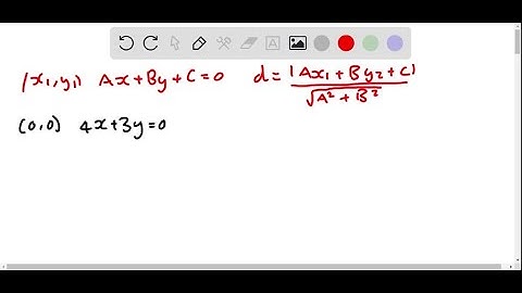 Find the distance from the point (1,2) to the line 4 x-3 y=0