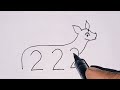 How to draw a Deer {Step By Step}