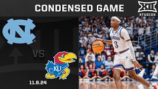 #9 North Carolina vs. #1 Kansas Condensed Game | 2024-25 Big 12 Men's Basketball