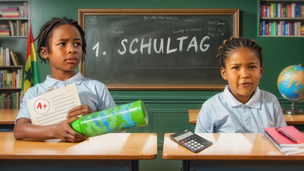 1. SCHULTAG für KAYDEN und KINAYA 🏫 WIR PROBIEREN BURGER KING in GHANA 🇬🇭