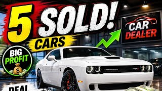 Car Dealer Simulator | Selling 5 Dodge Challenger for Big Profit! 💰🔥
