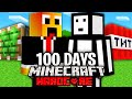 100 Days DUO Hardcore Minecraft PRANK WAR! (Who will survive?)