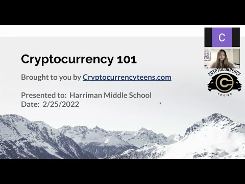 Cryptocurrency 101 Training for Teens, High School & Middle School Students