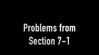 Famous Section 7-1 Problems Net Worth