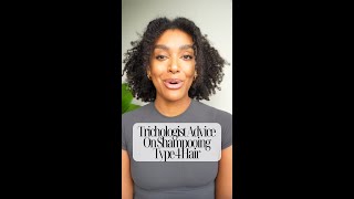 Trichologist advice and scientific proof on shampooing type 4 hair