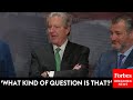 Fiery moment john kennedy snaps at reporter as gop senators call for mayorkas impeachment trial