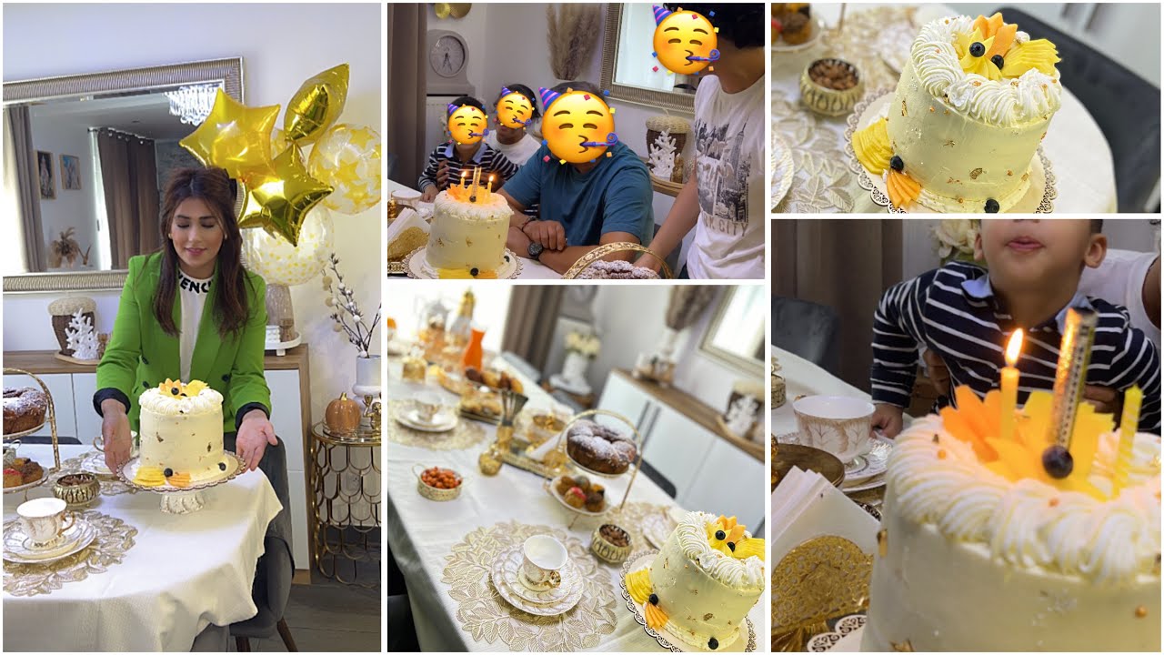 تحضيرات عيد ميلاد زوجي🎂كل تفاصيل الكيكة😋les détails du gâteau🍰mangue🥭passion sans gélatine🥳