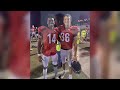 Central Texas football player gives up jersey number worn by teammates late older brother