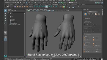 Hand Retopology in Maya 2017 update 3