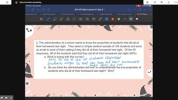 Lesson 4.1 Day 4 Undercoverage, Nonresponse, Response Bias