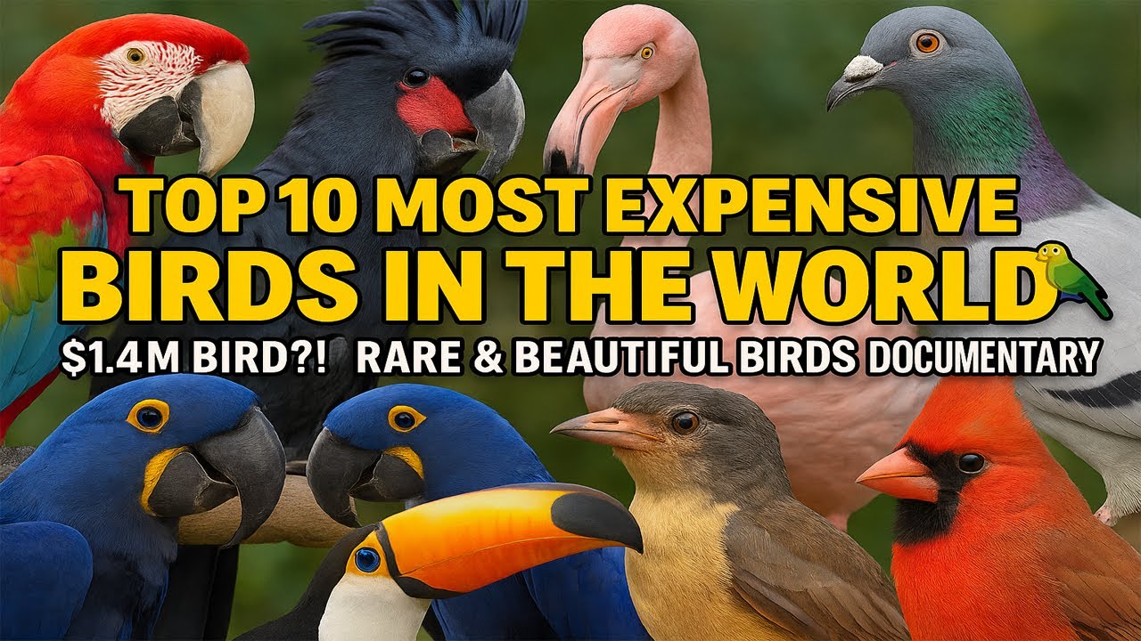 Top 10 Most Expensive Birds in the World 🦜 ($1 4M Bird!) | Rare & Beautiful Birds Documentary