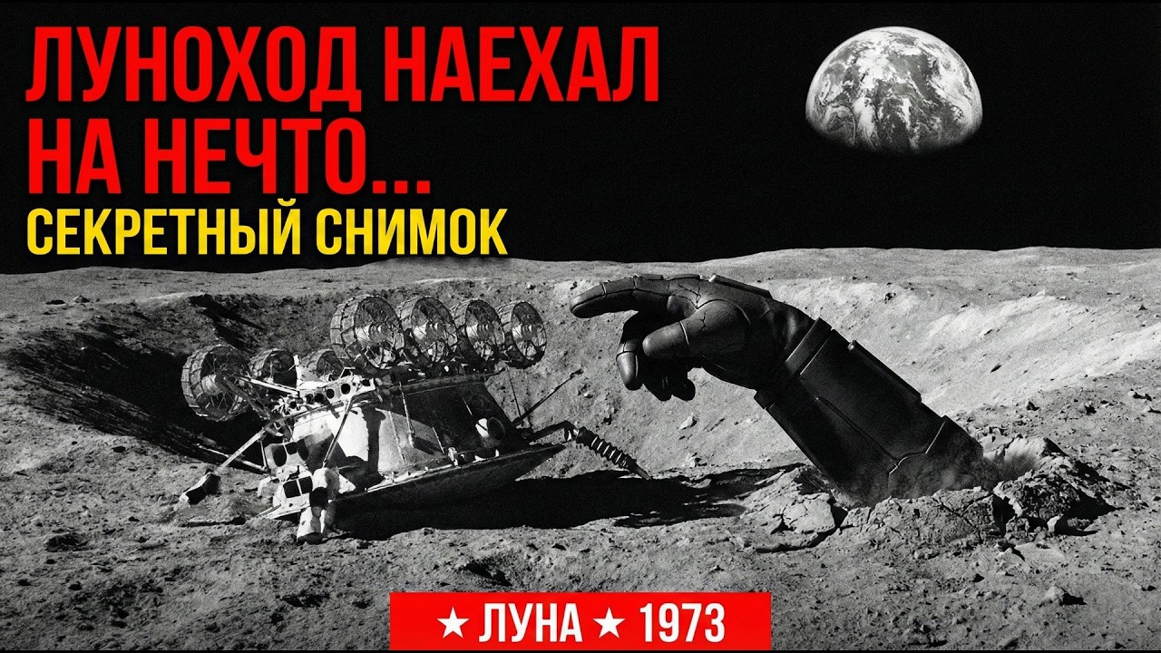 СОВЕТСКИЙ ЛУНОХОД НАЕХАЛ НА «РУКУ» В КРАТЕРЕ. Трансляцию прервали