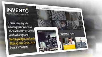 Invento Responsive Architecture HTML5 Template - Video ServerThemes.Net