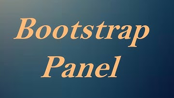 Bootstrap panel