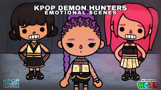 *COMPILATION* Kpop Demon Hunters emotional scenes! 🎬😢 | Toca Life World x Kpop Demon Hunters 🌎😈