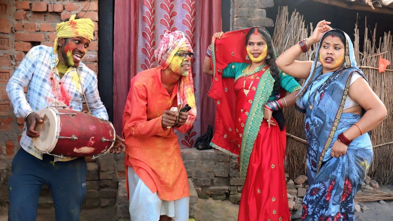 होली हुड़दंग के जोगीरा फिरंगी बुढ़वा गैल होलिया मे पागल आए Bhojpuri comedy Lakhu baba