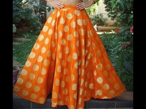 Umbrella skirt cutting and Stitching | Double circle skirt | Full Flare  Umbrella Gown - YouTube