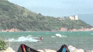 kiteloop crash compilation in talamone (raw footage)