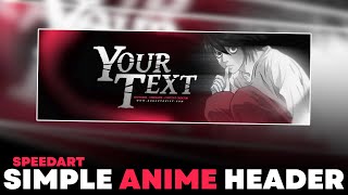 Speedart: Simple Anime Death Note Header