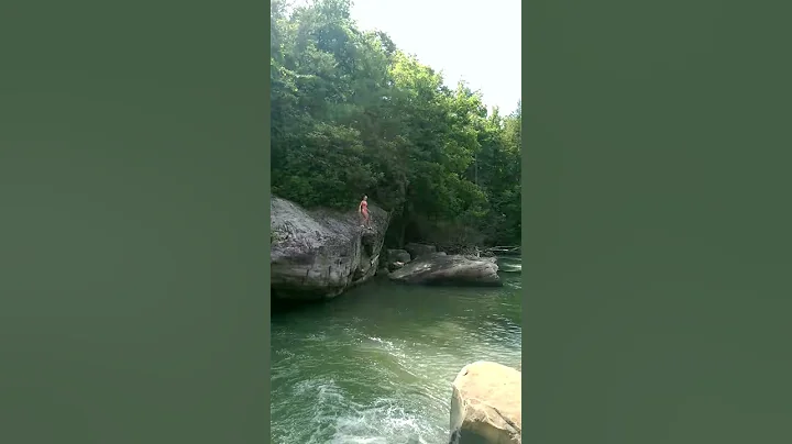 Allison Helmick Rock Jump- Audra State Park