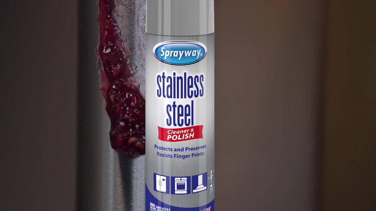 Sprayway Water-Based Stainless Steel Cleaner, 15 Fl Oz (Pack of 1)