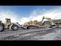 Transporting The Broken Liebherr 974 Excavator For Repair - Fasoulas Heavy Transports