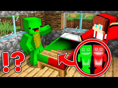 JJ and Mikey Found BEDSTAIRS JJ and Mikey NIGHT POWLERS in Minecraft ?!