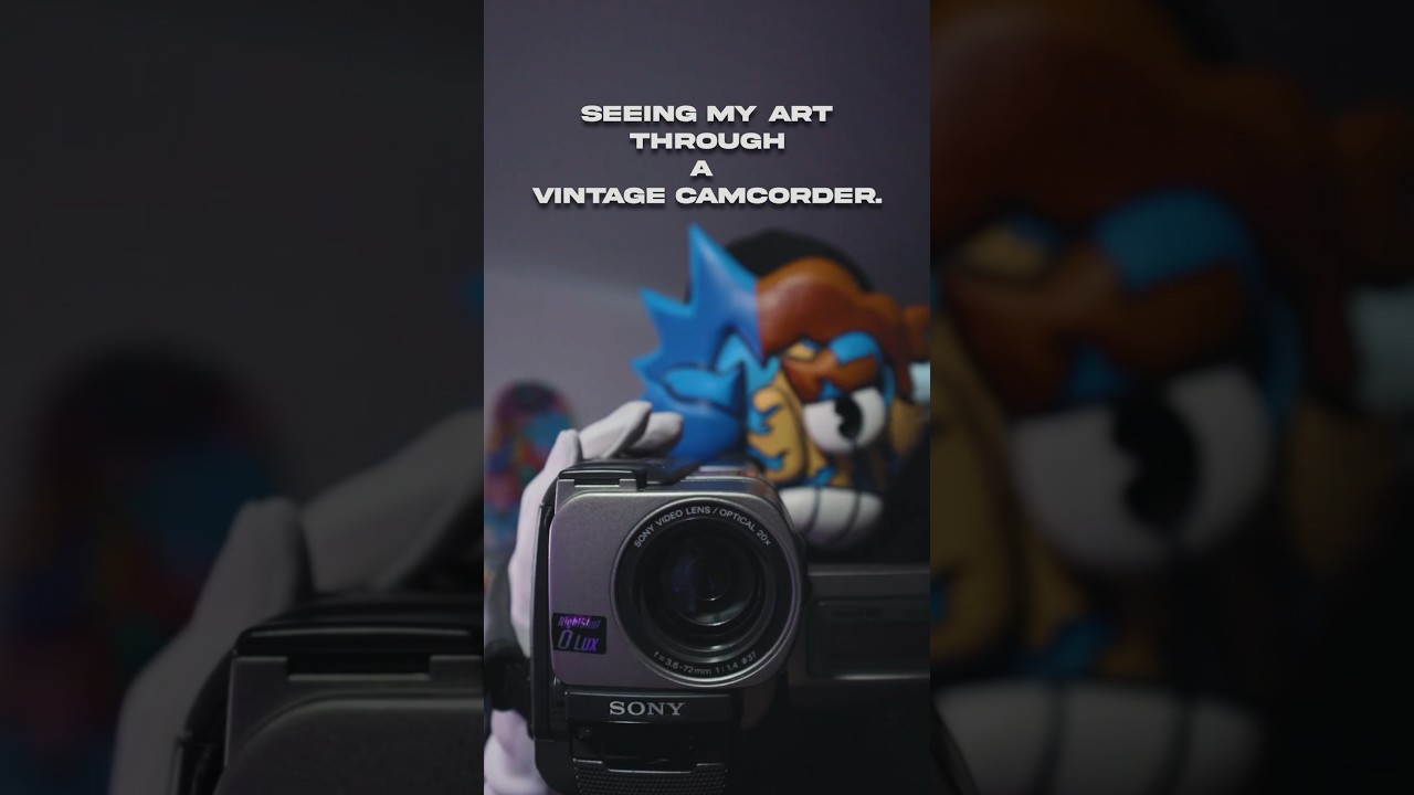 My Art documented on a camcorder📹✍️ 