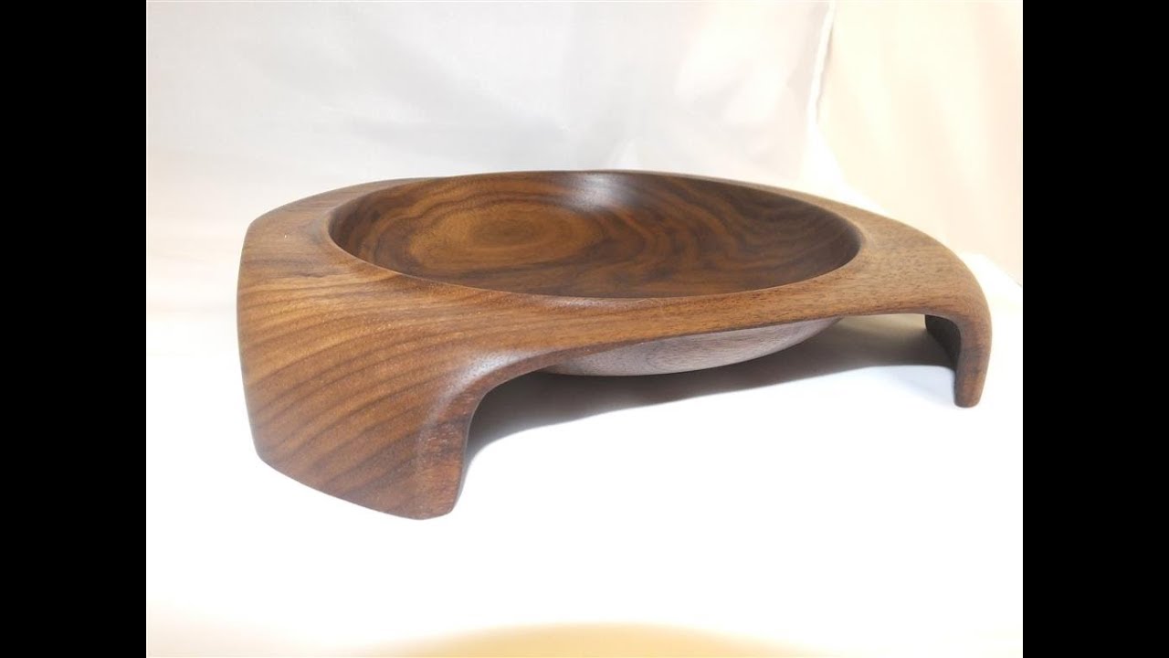 Four Legged Square Bowl - Wood Turning