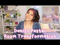 Danish Pastel Aesthetic Room Transformation (Pinterest Inspired) | Carolyn Morales