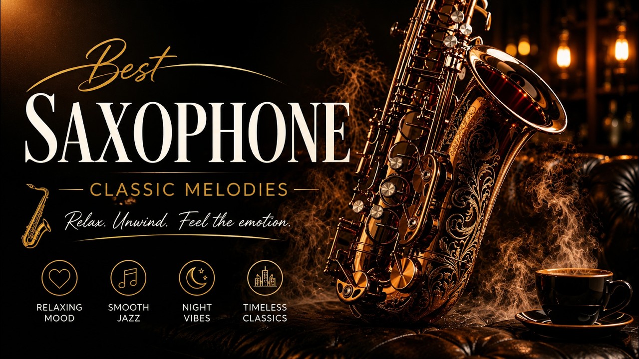 Smooth Saxophone Jazz 🎷Elegant Cozy Cafe Lounge Music For Relaxing ...