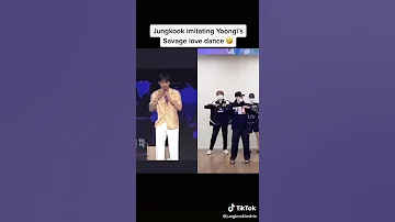 Jungkook Imitating Yoongi S Savage Love Dance 